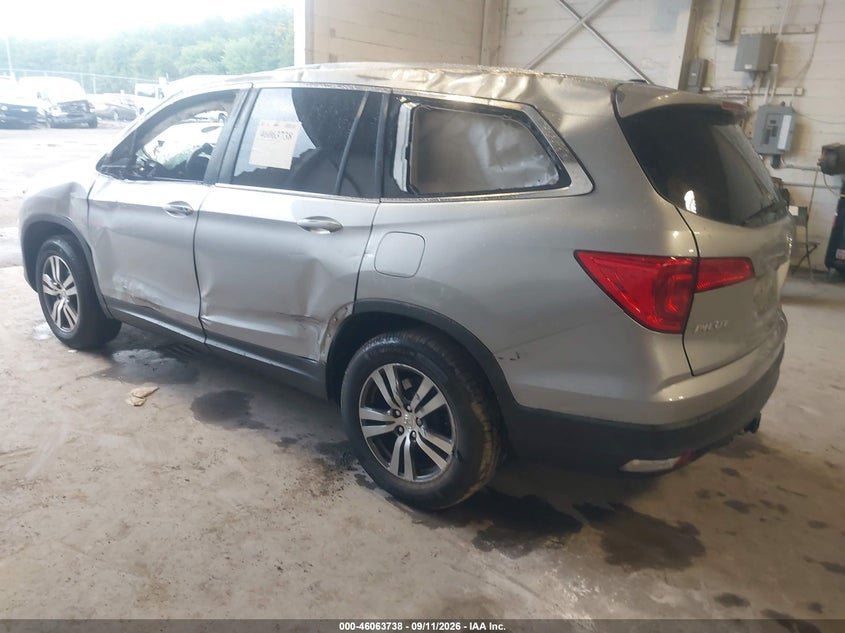 Vin: 5fnyf6h86gb093228, lot: 46563265, honda pilot ex-l 20163