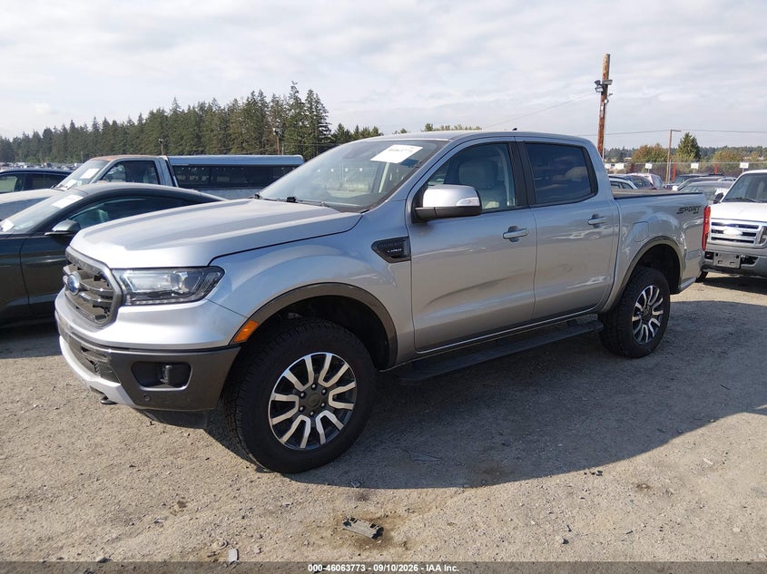 Vin: 1fter4fhxlla18279, lot: 46563300, ford ranger lariat 20202