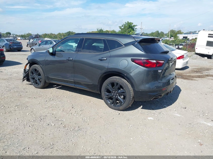 Vin: 3gnkbkrs2ls670513, lot: 46563344, chevrolet blazer awd rs 20203