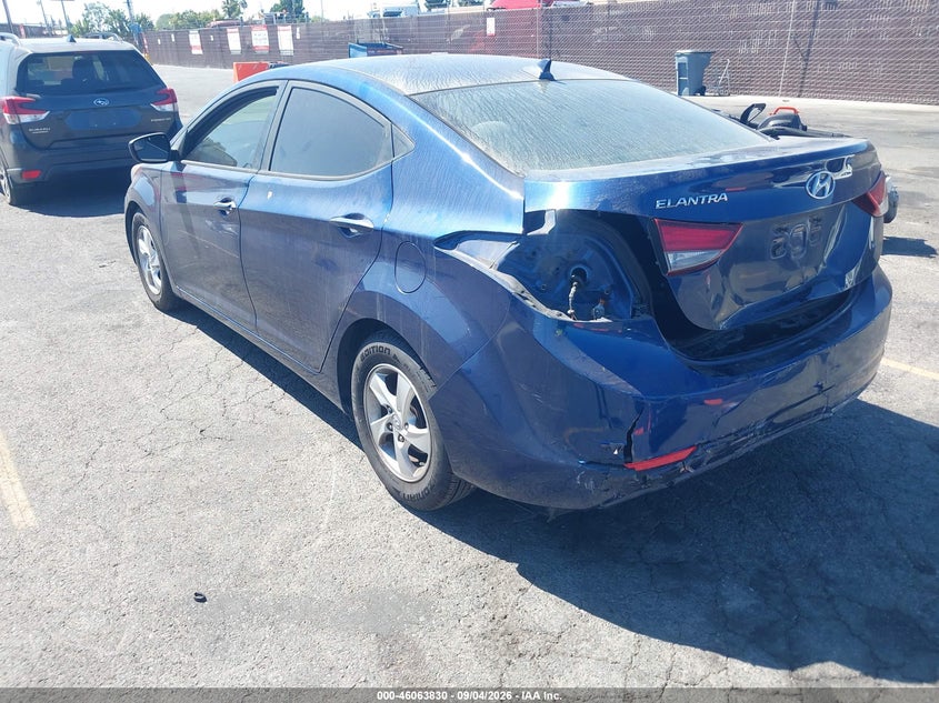 Vin: 5npdh4ae8fh628945, lot: 46563357, hyundai elantra se 20153