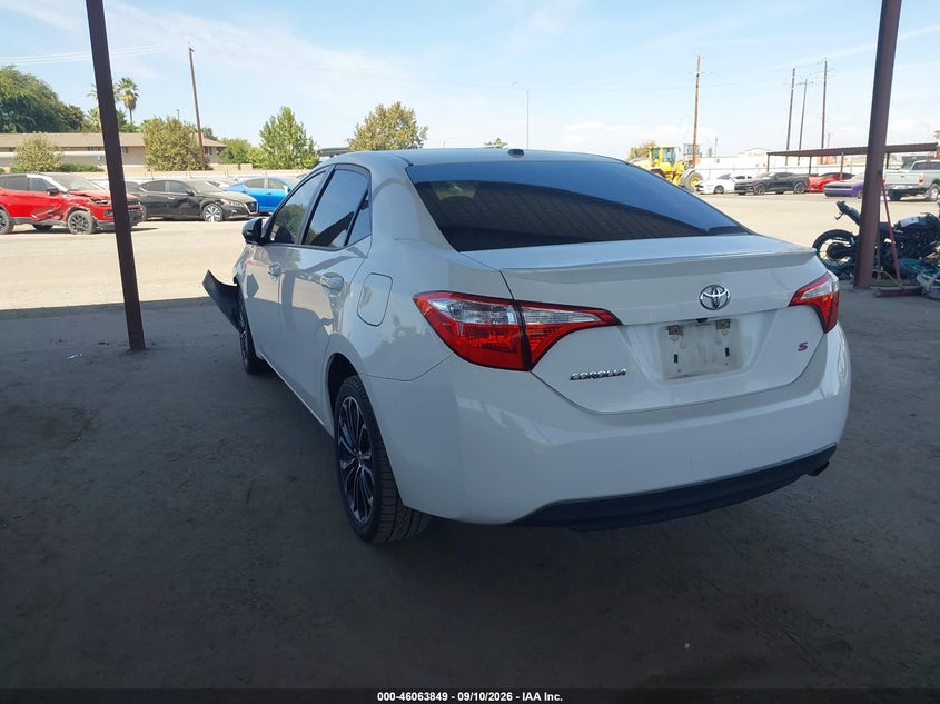 Vin: 5yfburhe4gp435296, lot: 46563376, toyota corolla s premium 20163
