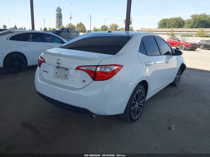 Vin: 5yfburhe4gp435296, lot: 46563376, toyota corolla s premium 20164
