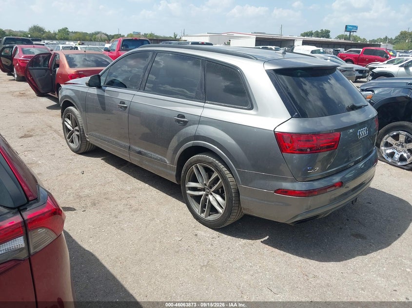 Vin: wa1vaaf74jd011245, lot: 46563400, audi q7 3.0t premium 20183