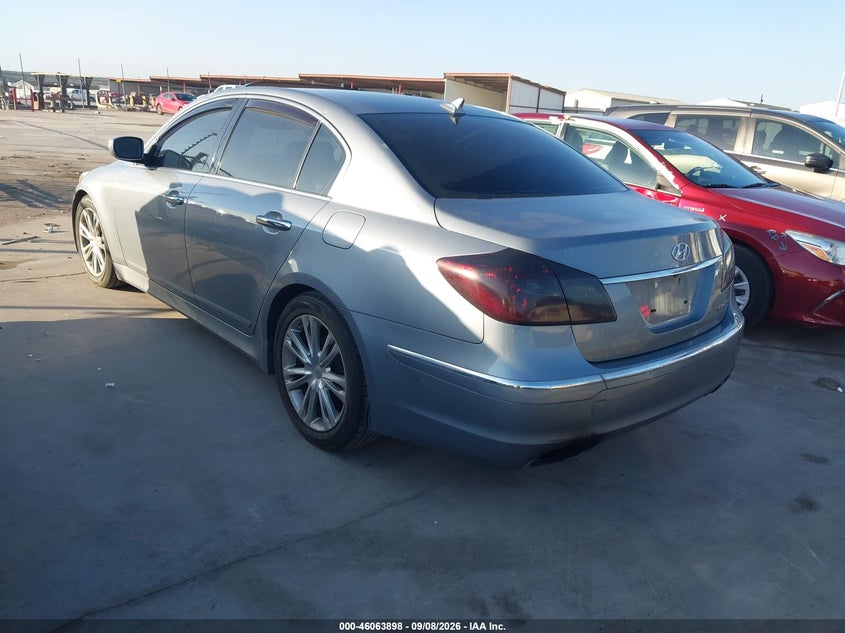Vin: kmhgc4ddxdu256456, lot: 46563425, hyundai genesis 3.8 20133