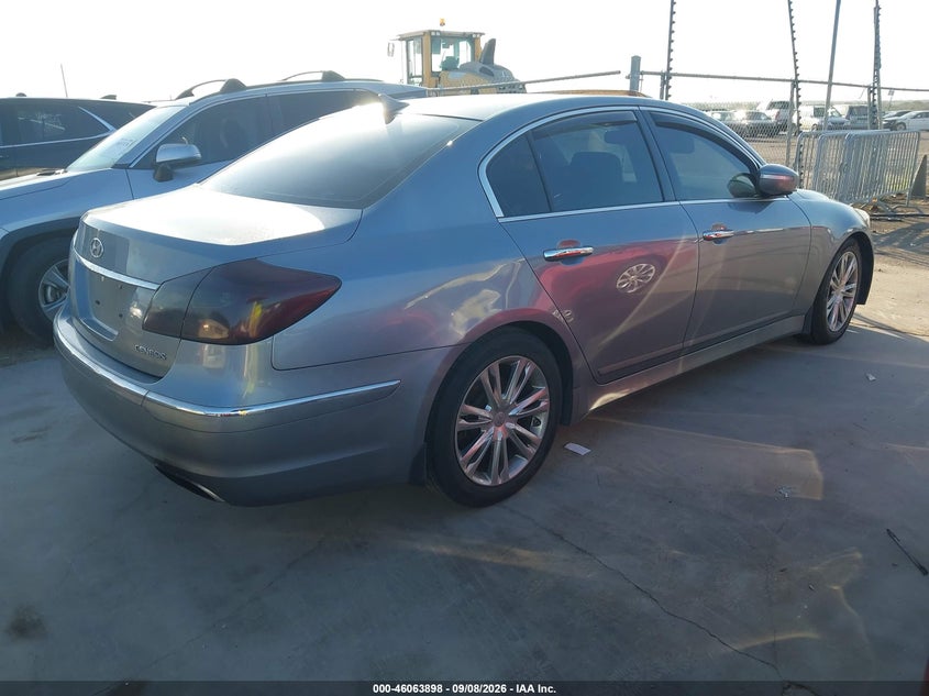 Vin: kmhgc4ddxdu256456, lot: 46563425, hyundai genesis 3.8 20134