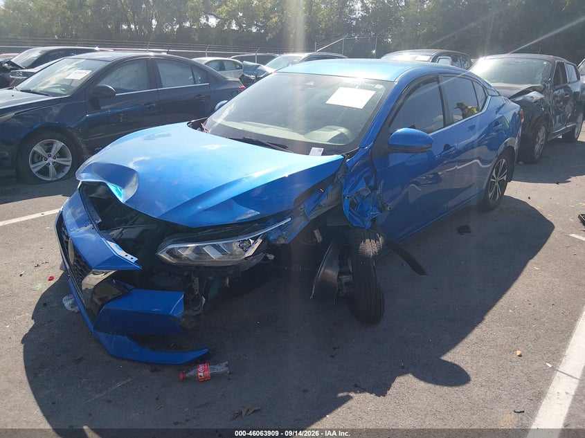 Vin: 3n1ab8cv6ly276667, lot: 46563436, nissan sentra sv xtronic cvt 20202