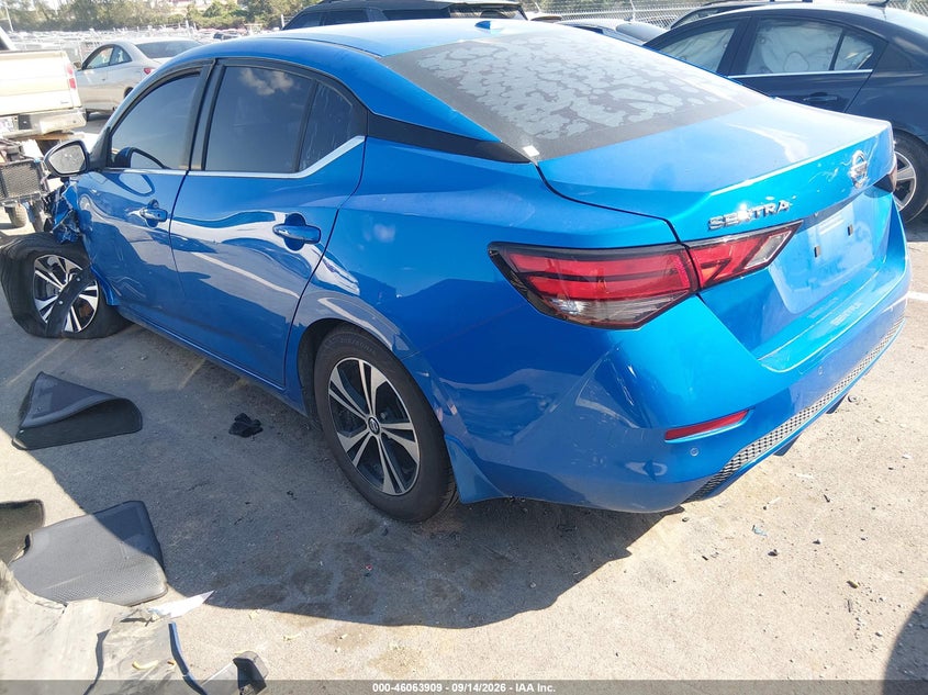 Vin: 3n1ab8cv6ly276667, lot: 46563436, nissan sentra sv xtronic cvt 20203