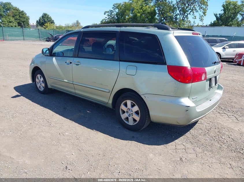 Vin: 5tdkk4cc3as305295, lot: 46563505, toyota sienna le 20103