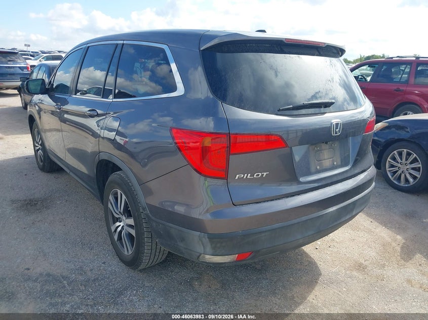 HONDA PILOT 2016 VIN 5FNYF5H59GB036764