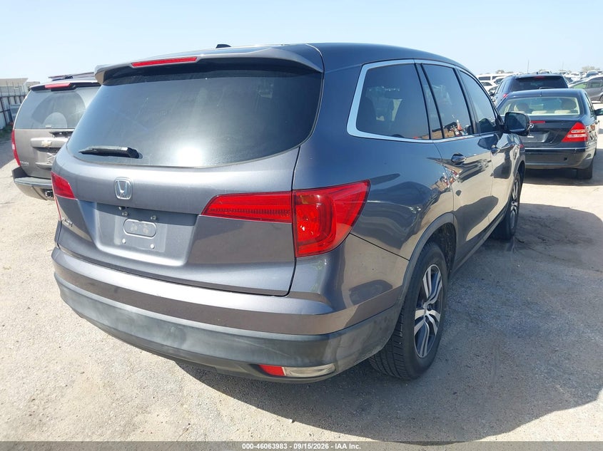 Vin: 5fnyf5h59gb036764, lot: 46563510, honda pilot ex-l 20164