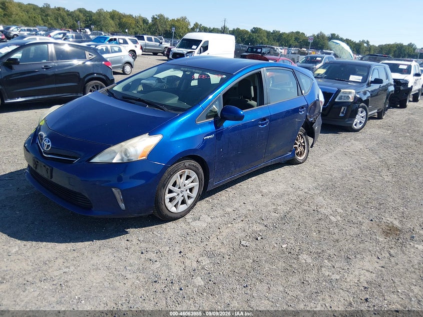 Vin: jtdzn3eu3d3275498, lot: 46563512, toyota prius v two 20132