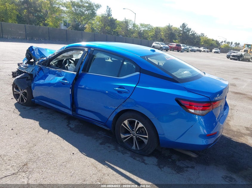 Vin: 3n1ab8cv7ny273277, lot: 46563530, nissan sentra sv xtronic cvt 20223