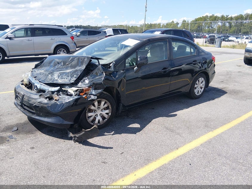Vin: 19xfb2f52ce096065, lot: 46563532, honda civic lx 20122