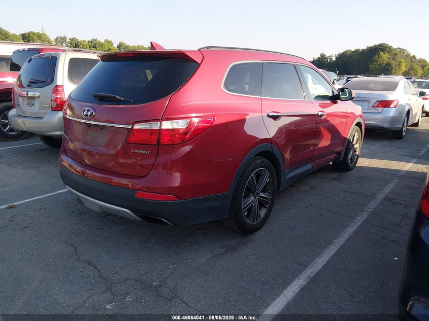 Vin: km8sr4hf5du013111, lot: 46563568, hyundai santa fe limited 20134