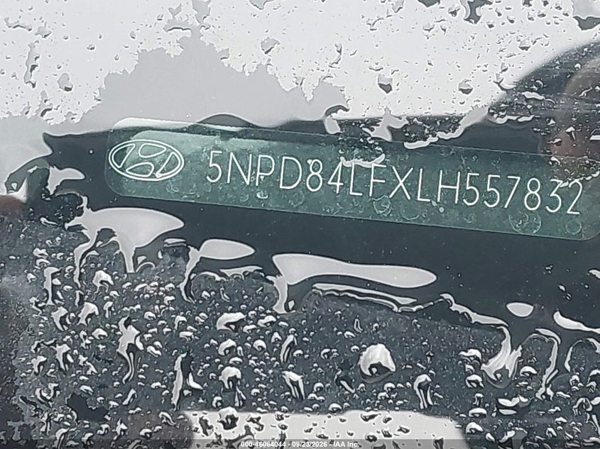 HYUNDAI ELANTRA 2020 VIN 5NPD84LFXLH557832