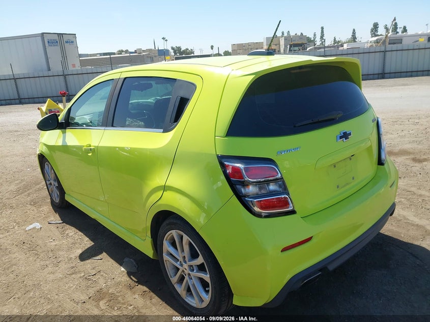 Vin: 1g1jd6sb8k4112284, lot: 46563581, chevrolet sonic lt auto 20193
