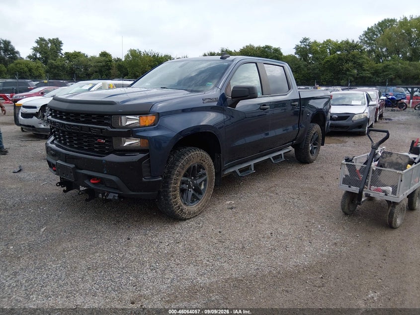 Vin: 1gcpycef9mz234905, lot: 46563584, chevrolet silverado 1500 4wd  short bed custom trail boss 20212