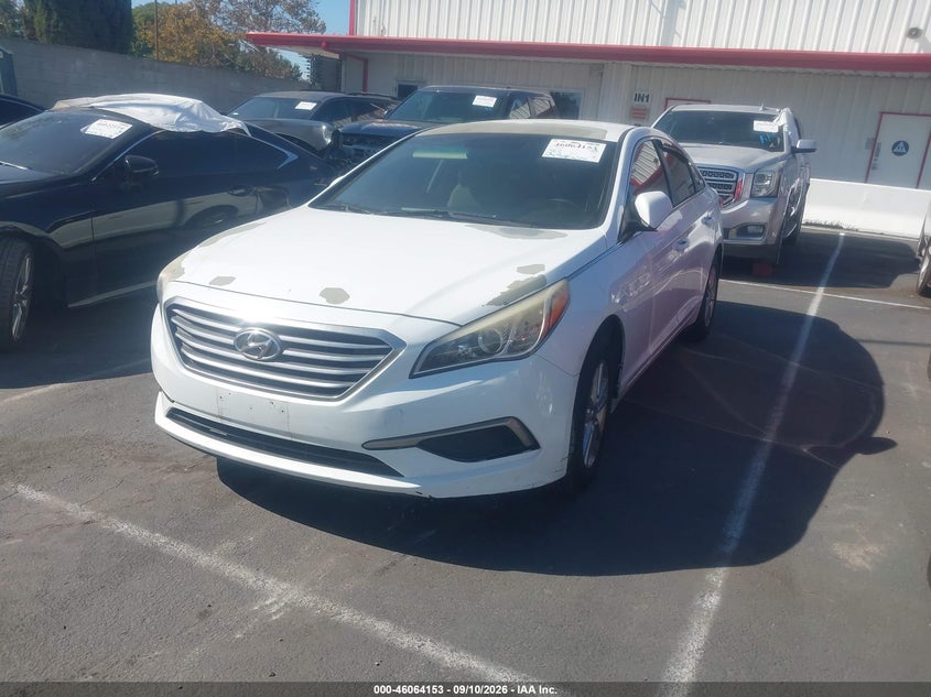 Vin: 5npe24af9hh588926, lot: 46563680, hyundai sonata se 20172