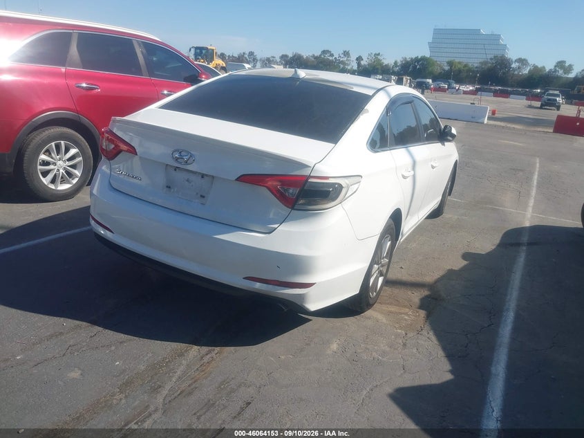 Vin: 5npe24af9hh588926, lot: 46563680, hyundai sonata se 20174