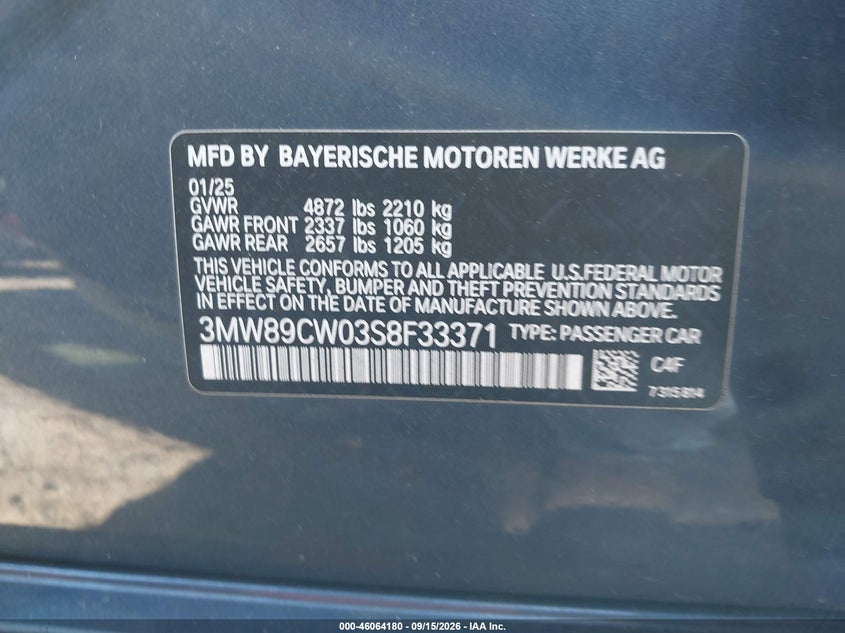 2025 BMW 330I XDRIVE · Фото 9