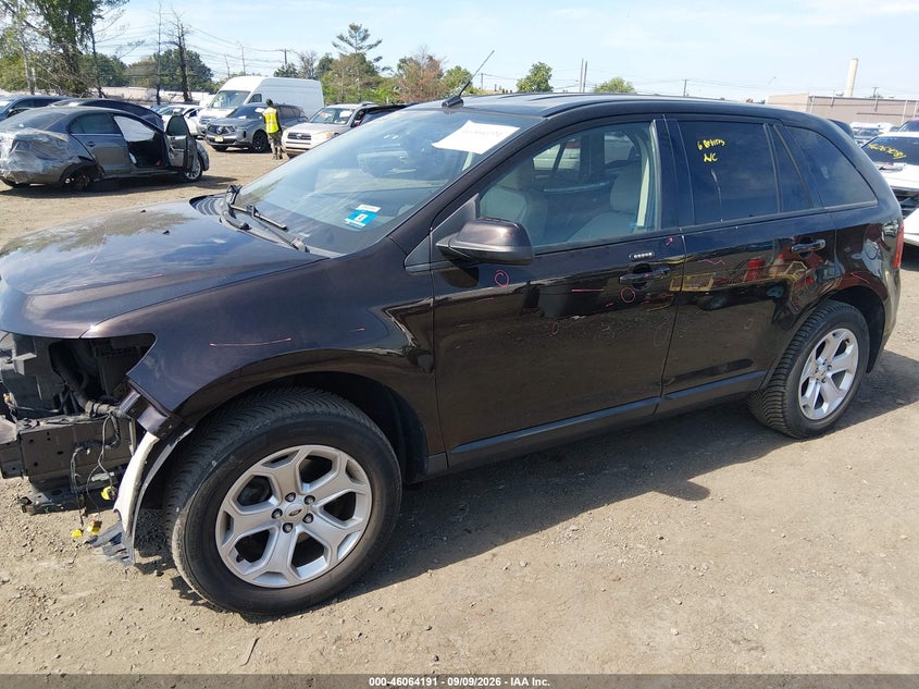 Vin: 2fmdk4jc7ebb80722, lot: 46563718, ford edge sel 20142