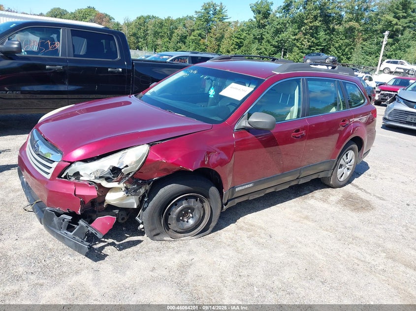 Vin: 4s4brbac2b3311784, lot: 46563728, subaru outback 2.5i 20112