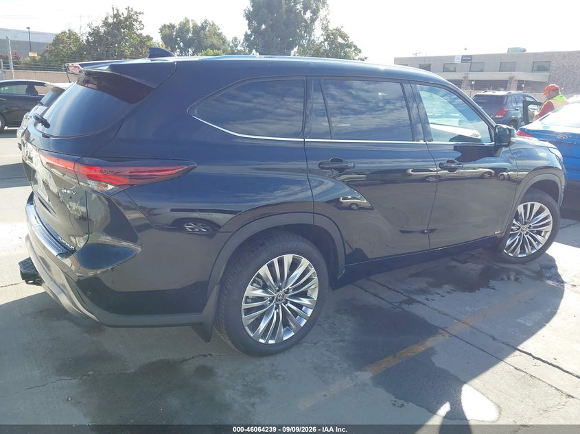 Vin: 5tdebrch6ts723696, lot: 46563766, toyota highlander hybrid platinum 20264