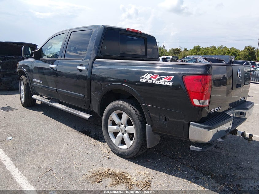 Vin: 1n6ba0ec8cn327260, lot: 46563780, nissan titan sl 20123