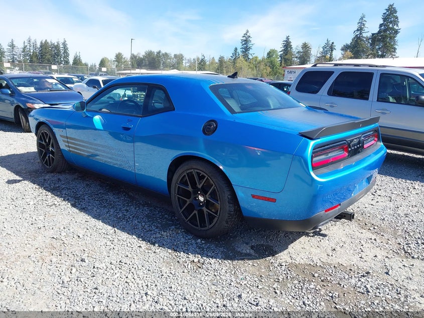 Vin: 2c3cdzbt3fh894727, lot: 46563839, dodge challenger r/t plus shaker 20153