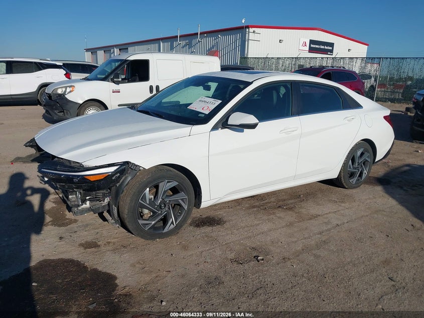 Vin: kmhlp4dg6su996905, lot: 46563860, hyundai elantra limited 20252