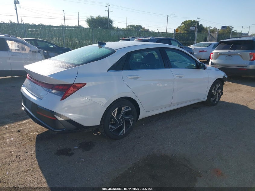 Vin: kmhlp4dg6su996905, lot: 46563860, hyundai elantra limited 20254