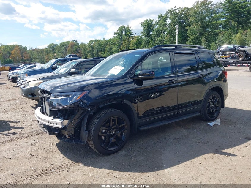 Vin: 5fnyf8h85rb003016, lot: 46563882, honda passport awd black 20242