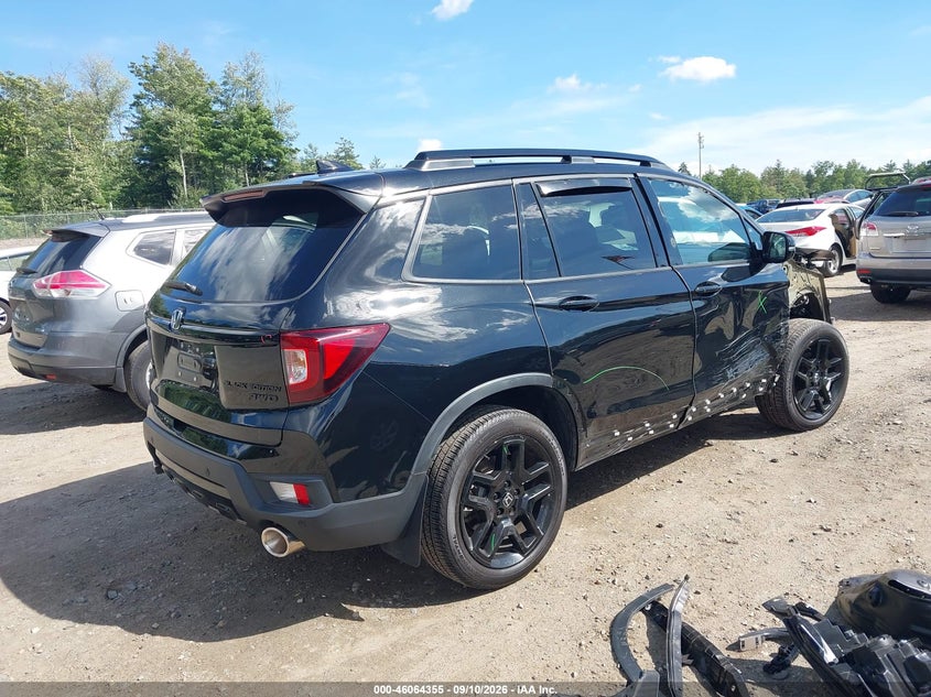 Vin: 5fnyf8h85rb003016, lot: 46563882, honda passport awd black 20244