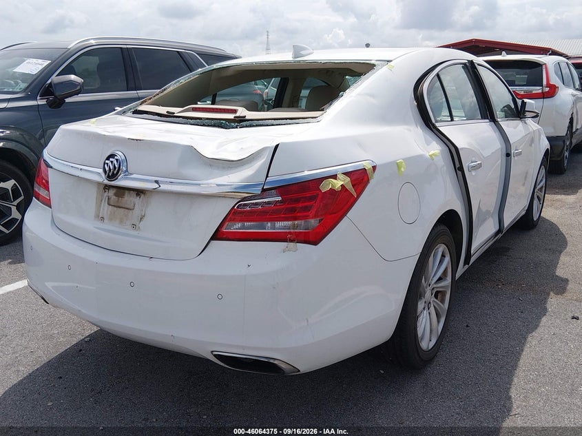 Vin: 1g4gb5g38gf174102, lot: 46563902, buick lacrosse leather 20164