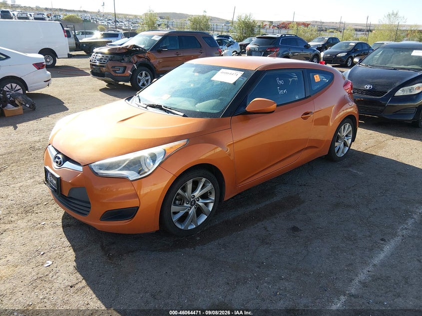 Vin: kmhtc6ad8gu278927, lot: 46563996, hyundai veloster 20162