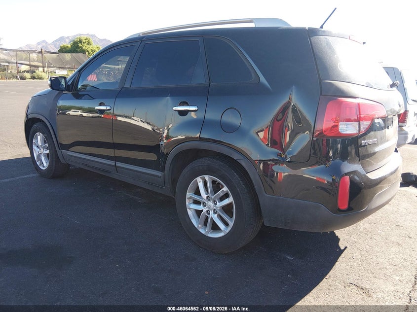 Vin: 5xykt3a61eg476537, lot: 46564089, kia sorento lx 20143