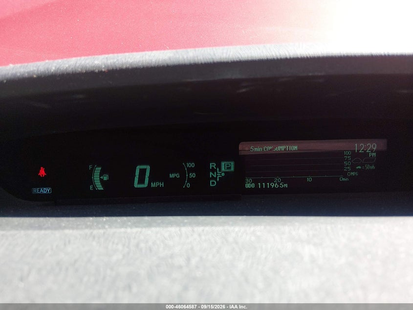 2013 TOYOTA PRIUS auction photo 7