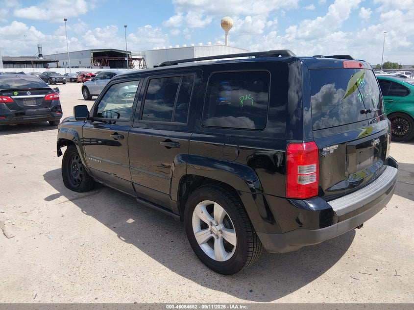 Vin: 1c4njpfb3fd186493, lot: 46564179, jeep patriot latitude 20153