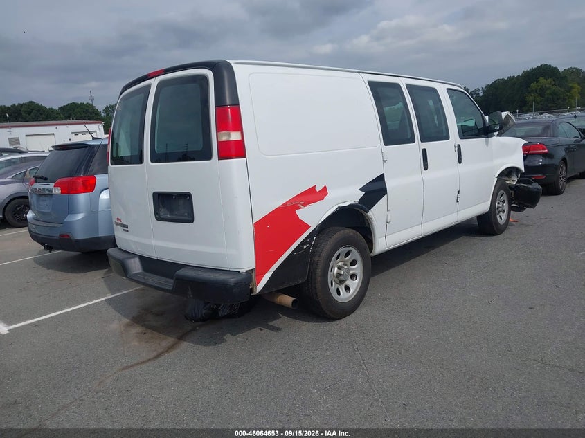 Vin: 1gcsgaf45d1155759, lot: 46564180, chevrolet express 1500 work van 20134