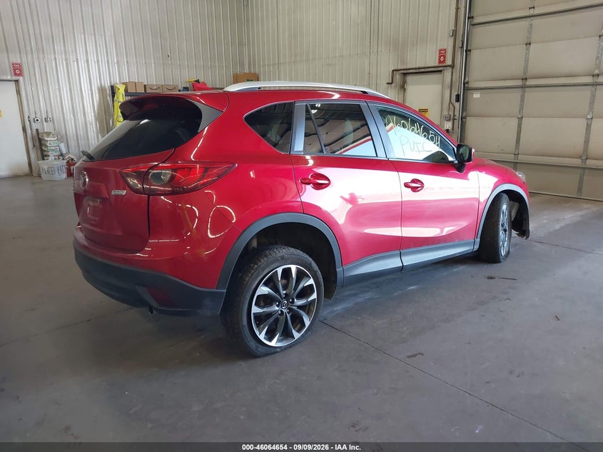 Vin: jm3ke4dy3g0856251, lot: 46564182, mazda cx-5 grand touring 20164