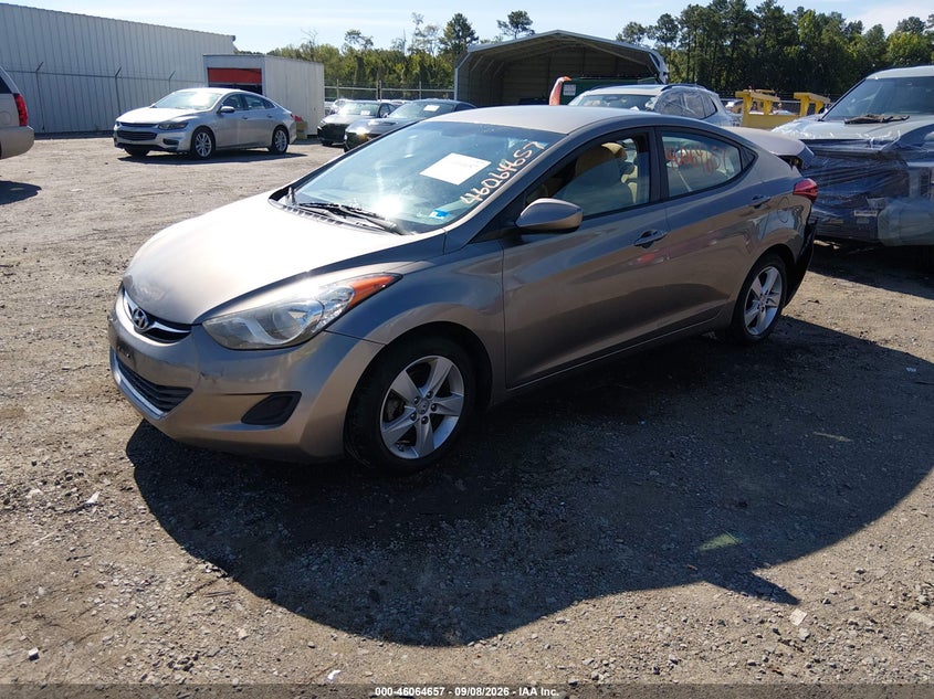 Vin: 5npdh4ae8dh409724, lot: 46564184, hyundai elantra gls 20132