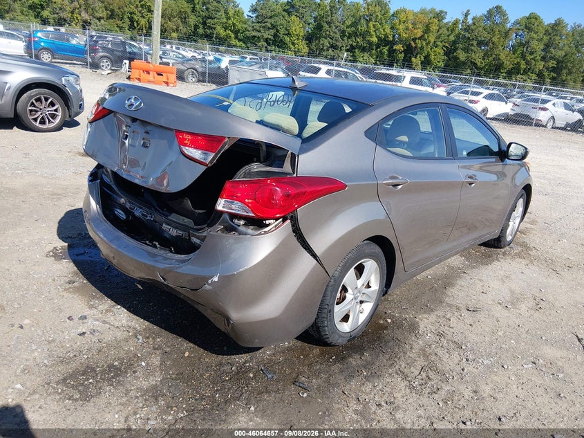 Vin: 5npdh4ae8dh409724, lot: 46564184, hyundai elantra gls 20134