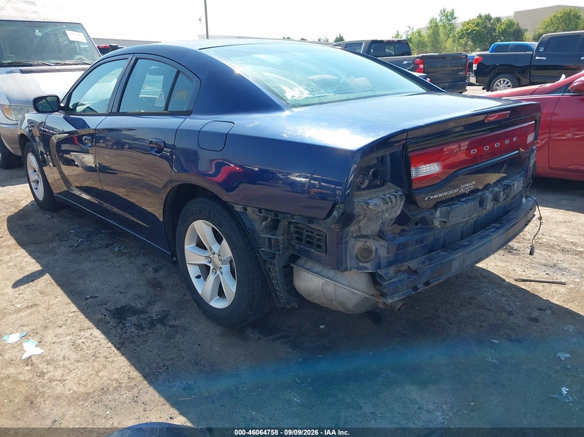 Vin: 2c3cdxbgxdh591710, lot: 46564285, dodge charger se 20133