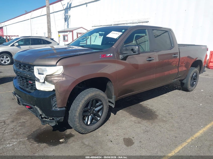 Vin: 3gcpycefxkg268686, lot: 46564361, chevrolet silverado 1500 custom trail boss 20192