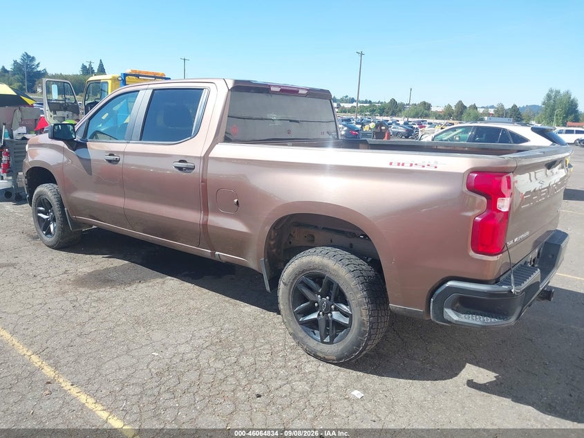 Vin: 3gcpycefxkg268686, lot: 46564361, chevrolet silverado 1500 custom trail boss 20193