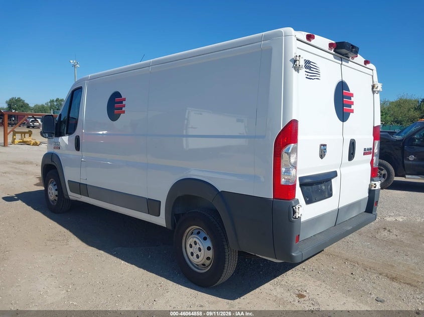 Vin: 3c6trvagxge105584, lot: 46564385, ram promaster 1500 low roof 20163