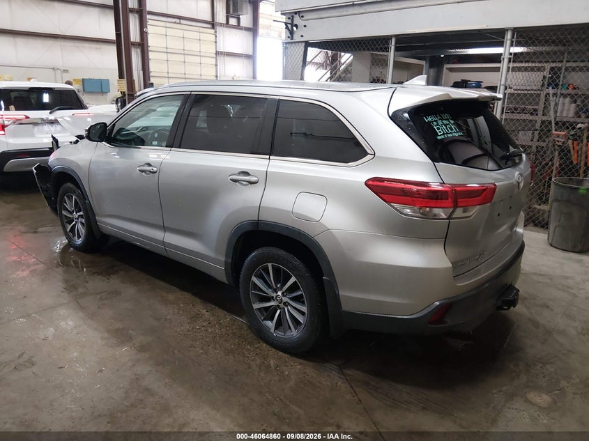 Vin: 5tdjzrfh9js541350, lot: 46564387, toyota highlander xle 20183