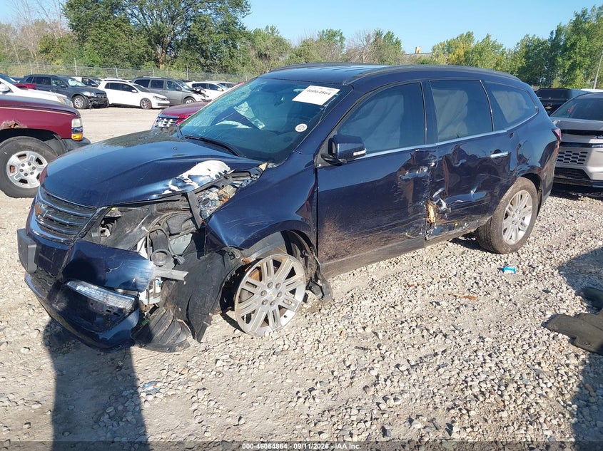 Vin: 1gnkvgkdxfj306894, lot: 46564391, chevrolet traverse 1lt 20152