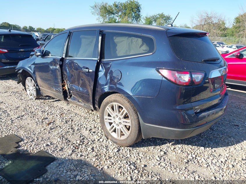 Vin: 1gnkvgkdxfj306894, lot: 46564391, chevrolet traverse 1lt 20153