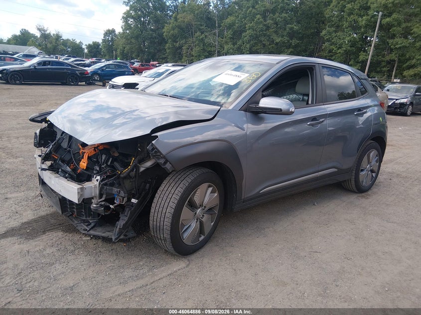 Vin: km8k33ag7mu118327, lot: 46564413, hyundai kona electric limited 20212